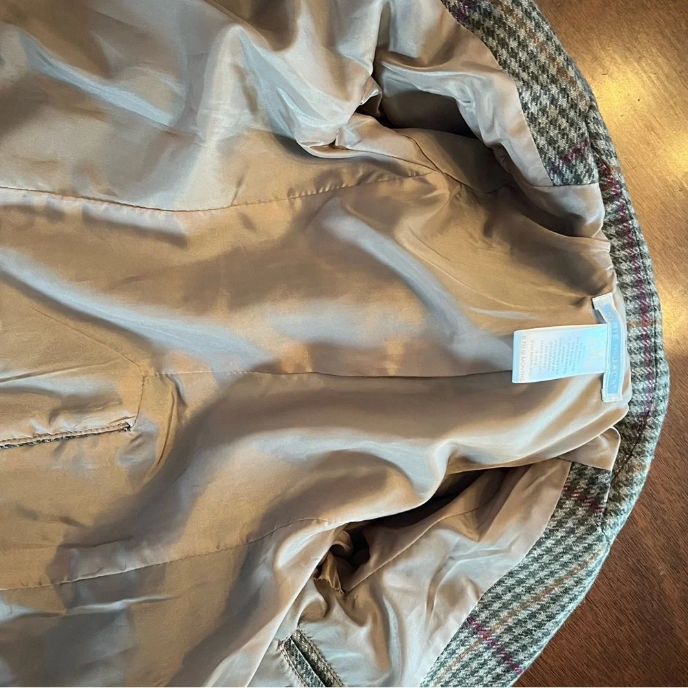 Janie and Jack Plaid Blazer - Green and Pink - Picture 11 of 12